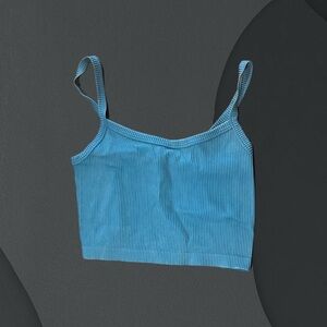 Blue Crop Tank Top Women’s Medium/Large - Forever 21